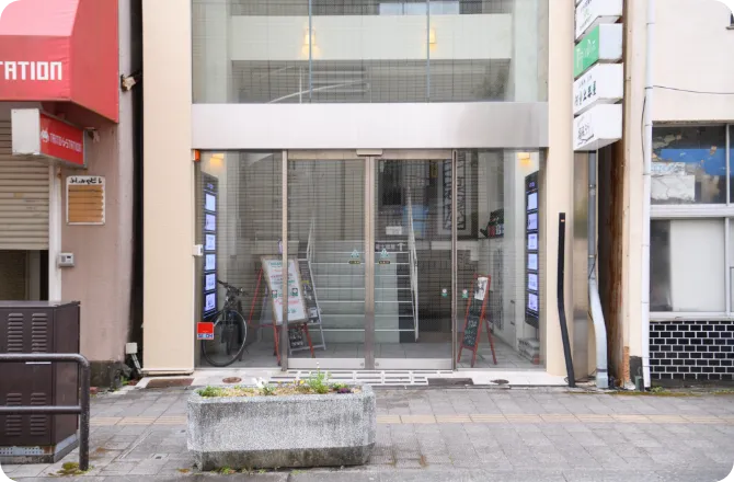nicoa パーソナルトレーニングジムは静岡県静岡市葵区呉服町2-5-3 E-1ビル4Fにあります。この写真は外観イメージを表示しています。